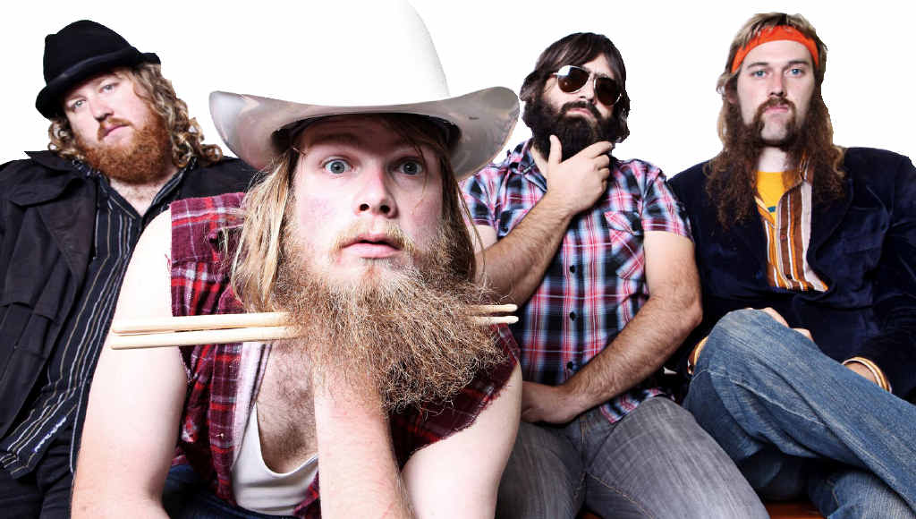 RIGHT: The Beards: Johann Beardraven, Nathaniel Beard, Facey McStubblington and John Beardman Jr, all from Adelaide. RIGHT: The Beards: Johann Beardraven, Nathaniel Beard, Facey McStubblington and John Beardman Jr, all from Adelaide.